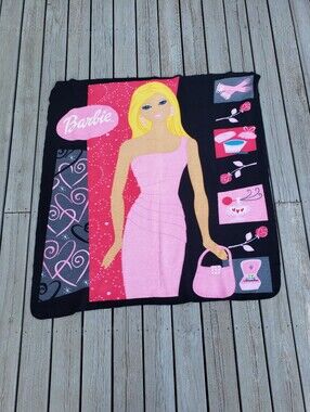 Barbie Goes Shopping Blanket 54" X 48" - RARE